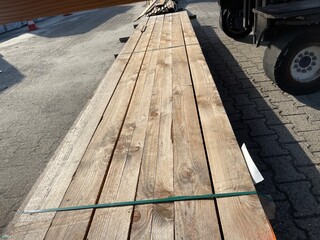 6x Douglas Balken Fijnbezaagd, 50x150mm, lengte 500cm